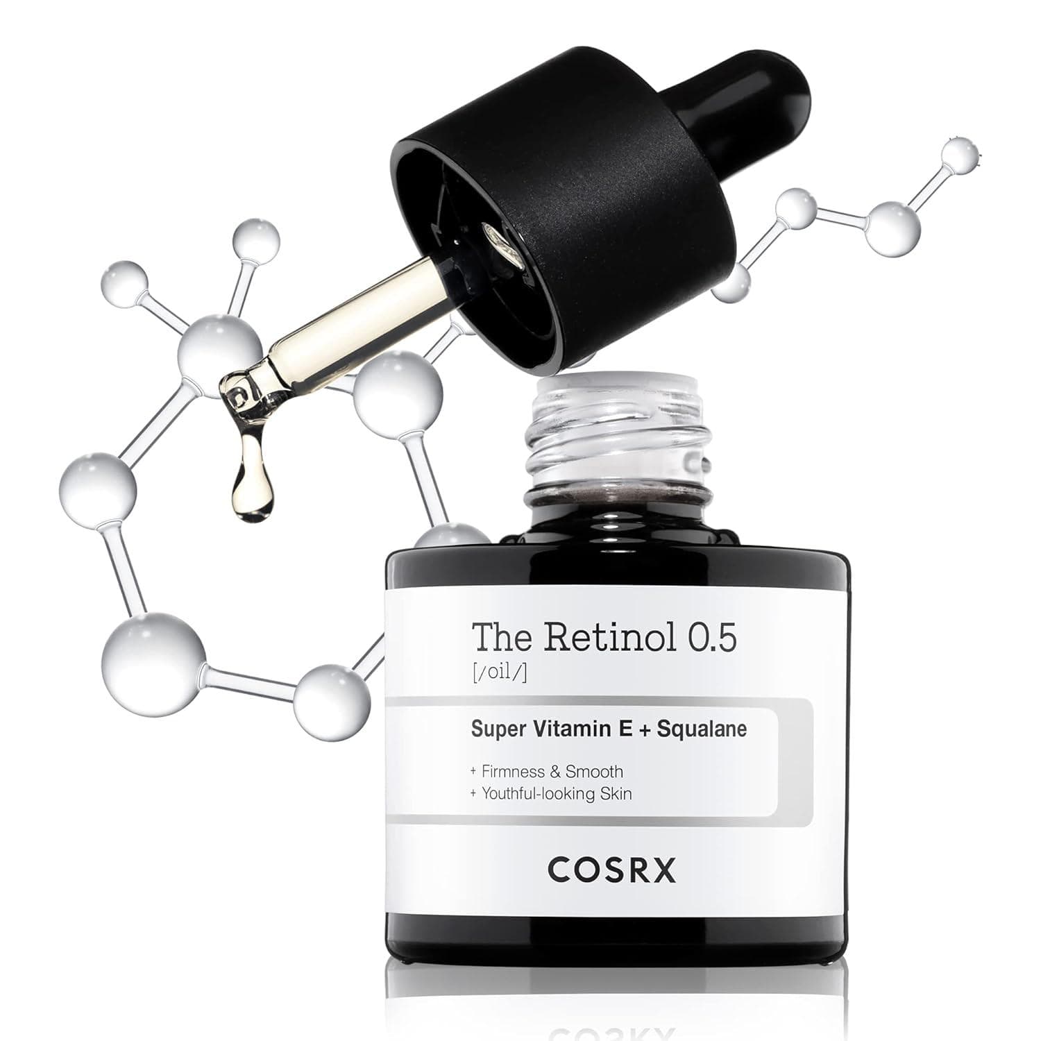 COSRX Retinol 0.5 Oil, Anti-aging Serum with 0.5% Retinoid Treatment for Face, Reduce Wrinkles, Fine Lines, and Signs of Aging, Gentle Skincare for Day and Night, Not Tested on Animals, Korean Skincare