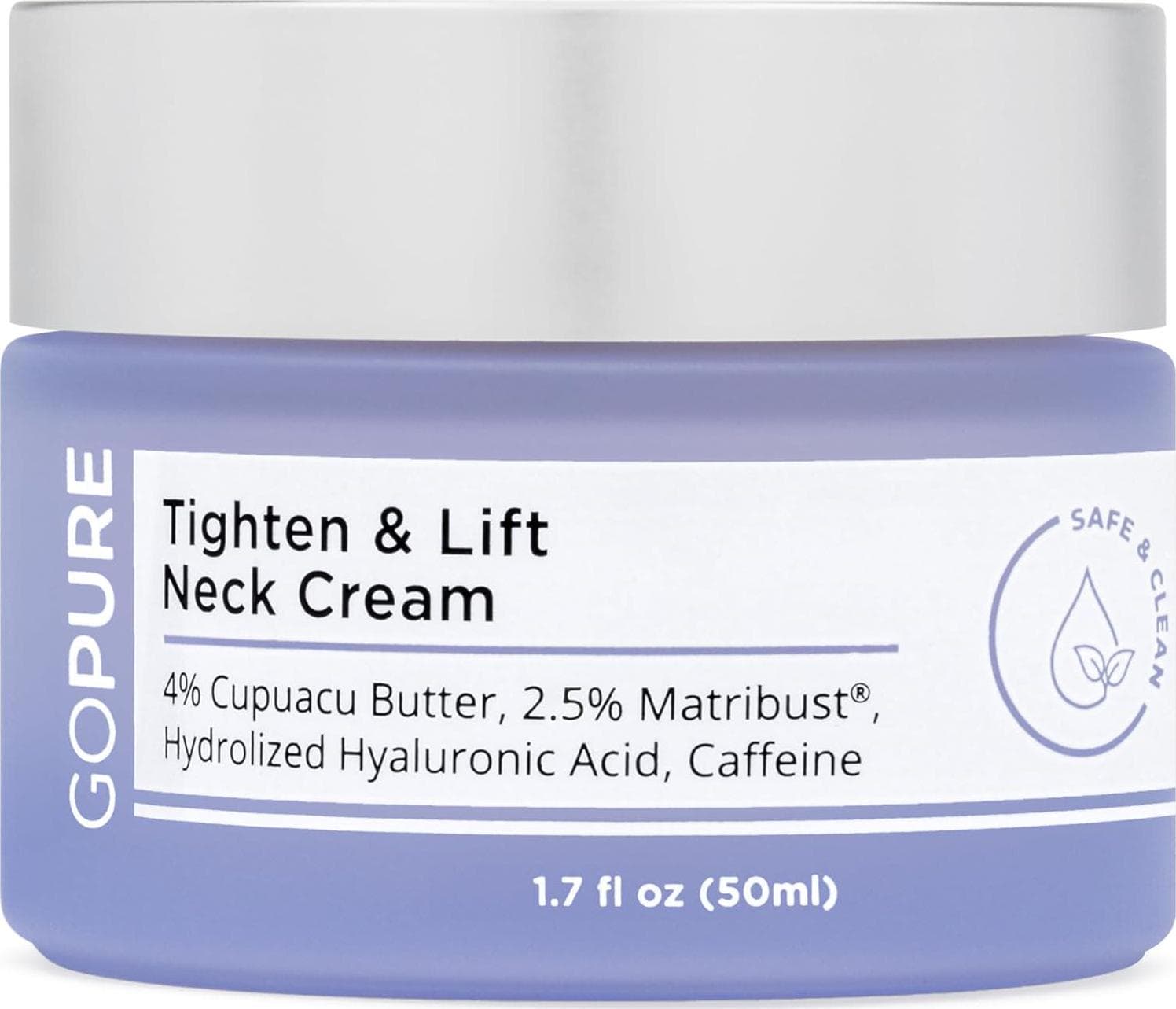 goPure Neck Firming Cream – Anti-Aging Neck Cream for Tightening and Wrinkles for an Even Skin Tone and Neck Lift – With Pro-Active Firming Complex, 1.7 oz