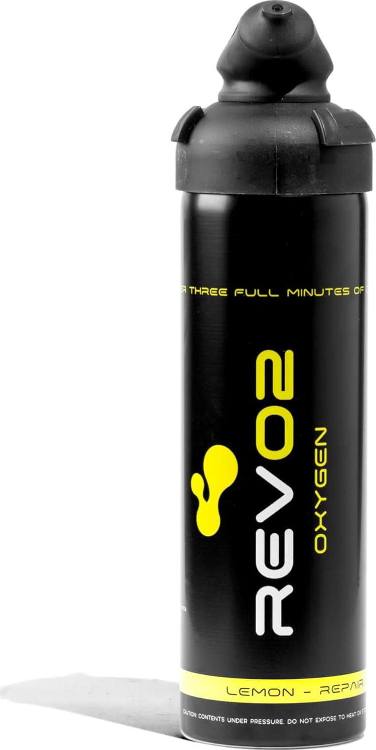 Lemon 98% Oxygen Can – Recovery and Immunity – Zero Leak Mouth Piece, Rotating Trigger Lock – Combat Post-Workout Exhaustion and Boost Immune System and Respiratory Health