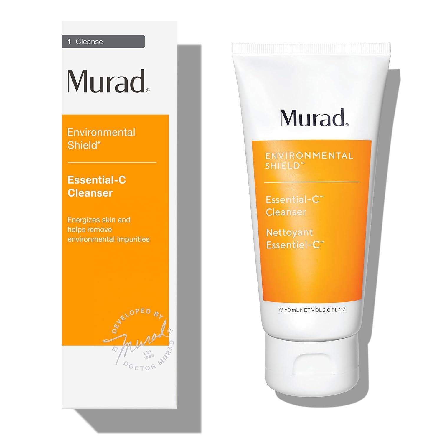 Murad Essential-C Cleanser – Environmental Shield Foaming Face Wash Gel – Vitamin and Antioxidant Rich Treatment Backed by Science