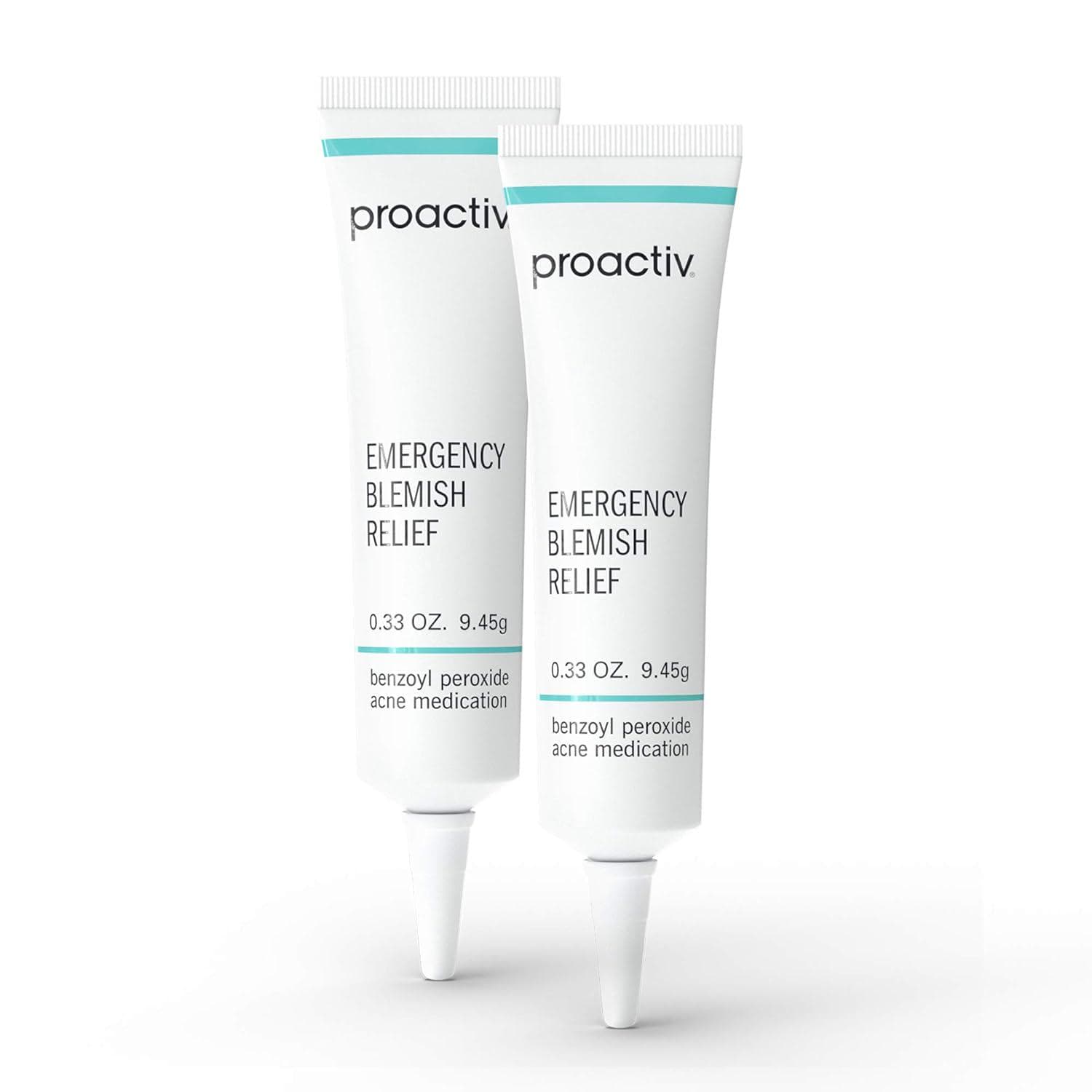 Proactiv Emergency Blemish Relief – Benzoyl Peroxide Gel – Acne Spot Treatment for Face and Body – 2 Pack, .33 Oz