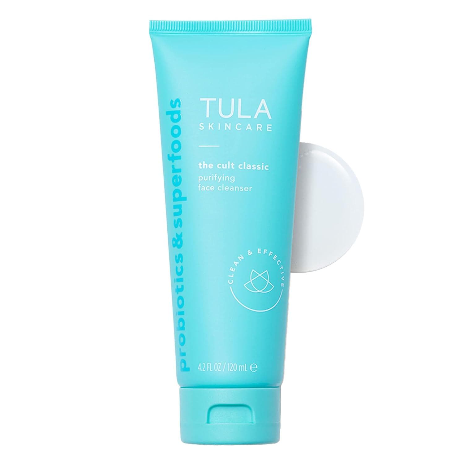 TULA Skin Care Cult Classic Purifying Face Cleanser – Gentle and Effective Face Wash, Makeup Remover, Nourishing and Hydrating